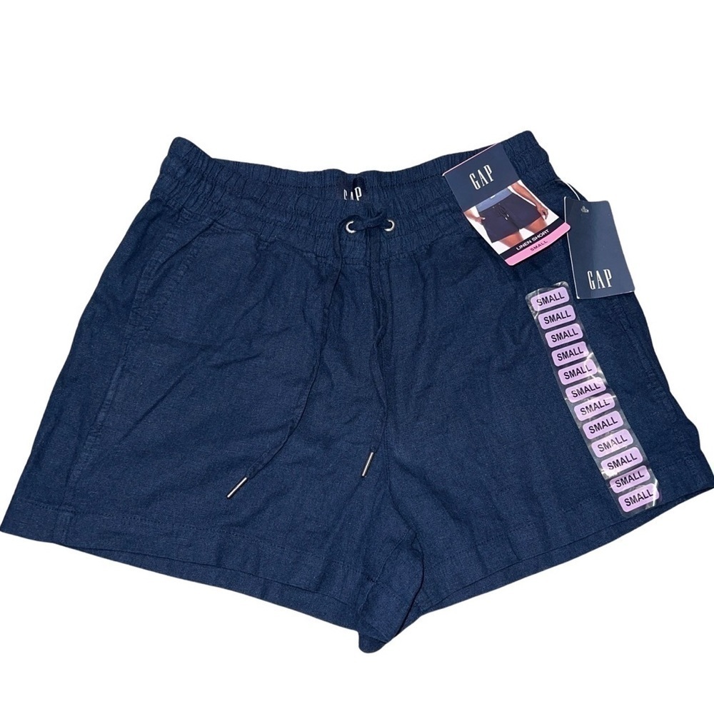 GAP Women’s Navy Dark Blue Linen Shorts Size Small